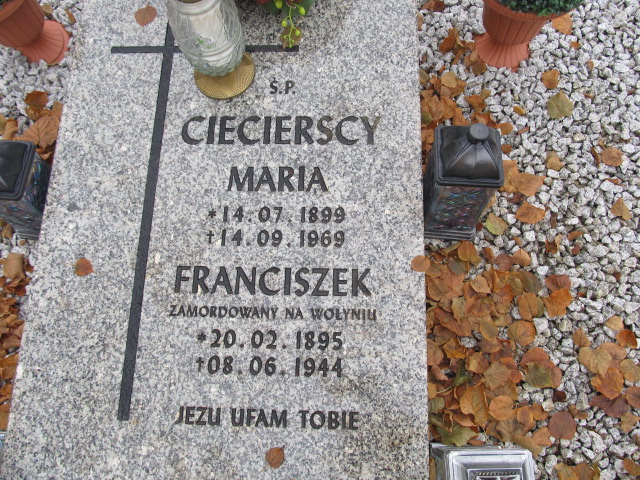 Maria Ciecierska 1899 Słońsk - Grobonet - Wyszukiwarka osób pochowanych
