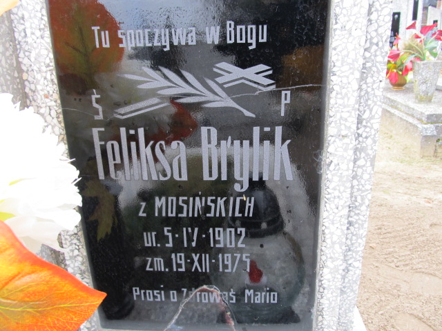 Feliksa Brylik 1902 Słońsk - Grobonet - Wyszukiwarka osób pochowanych