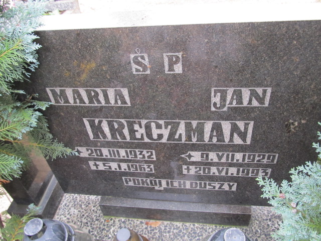 Jan Kreczman 1929 Słońsk - Grobonet - Wyszukiwarka osób pochowanych