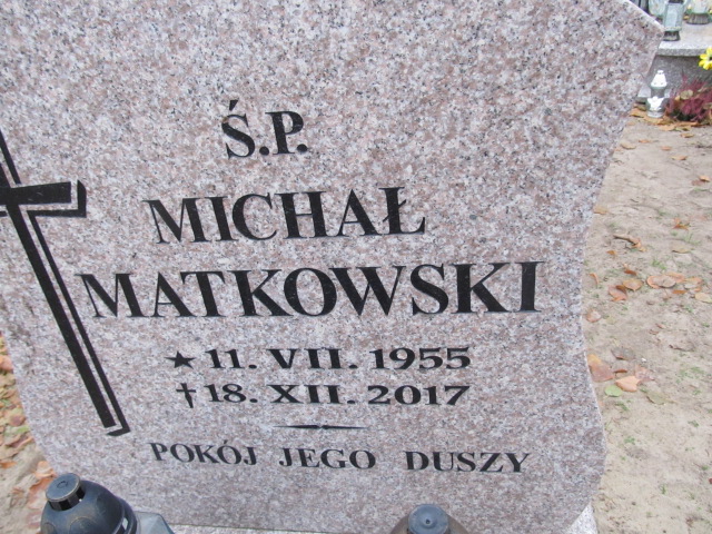 Michał Matkowski 1955 Słońsk - Grobonet - Wyszukiwarka osób pochowanych