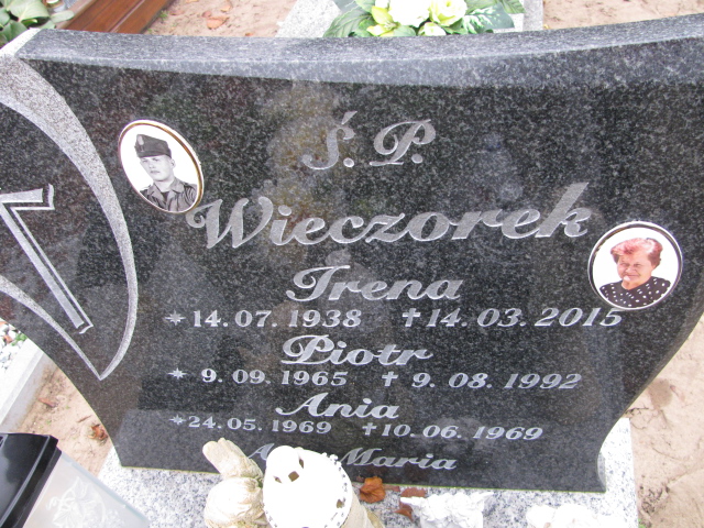 Irena Wieczorek 1938 Słońsk - Grobonet - Wyszukiwarka osób pochowanych