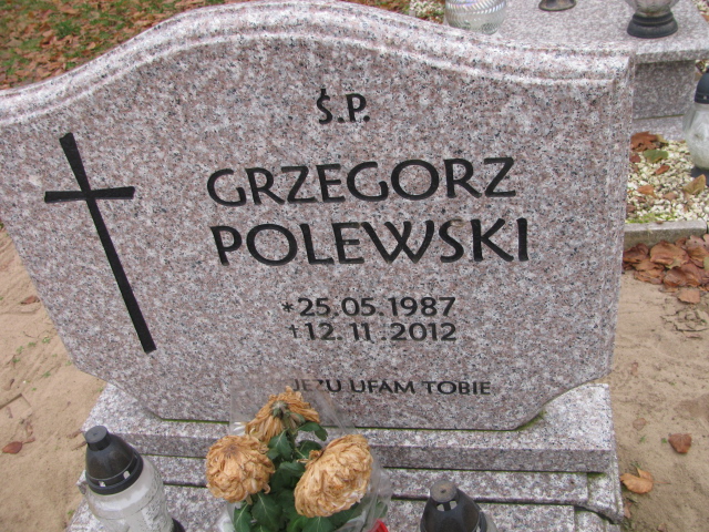 Grzegorz Polewski 1987 Słońsk - Grobonet - Wyszukiwarka osób pochowanych