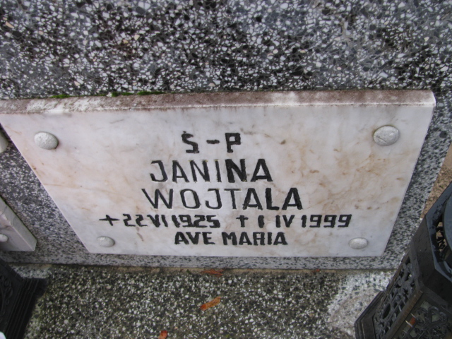 Janina Wojtala 1925 Słońsk - Grobonet - Wyszukiwarka osób pochowanych
