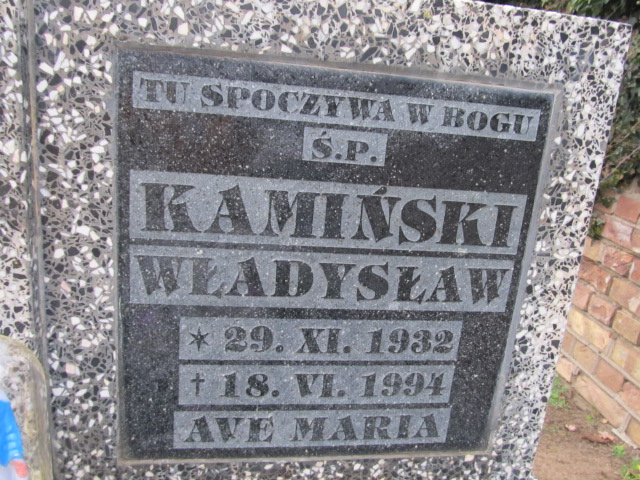 Władysława Kamińska 1933 Słońsk - Grobonet - Wyszukiwarka osób pochowanych