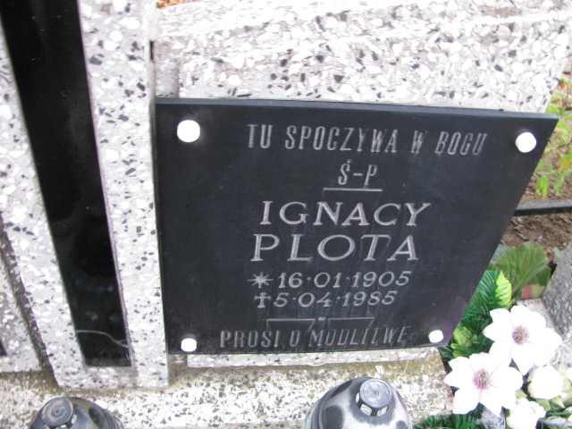 Ignacy Plota 1905 Słońsk - Grobonet - Wyszukiwarka osób pochowanych