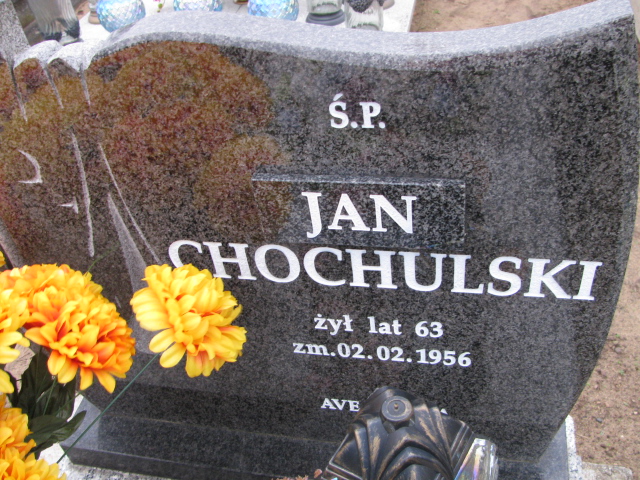 Jan Chochulski Słońsk - Grobonet - Wyszukiwarka osób pochowanych