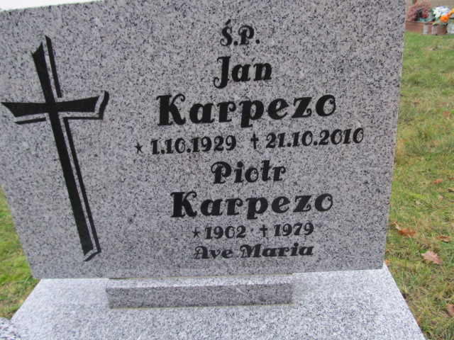 Jan Karpezo 1929 Słońsk - Grobonet - Wyszukiwarka osób pochowanych